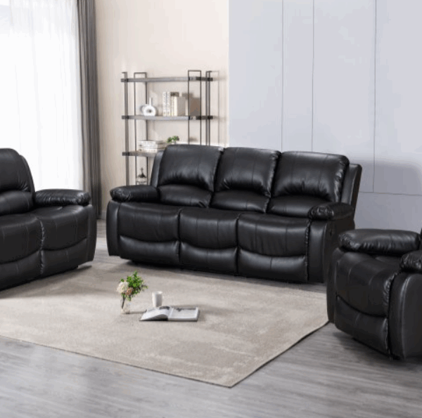 3+2+1 Recliner Leather Sofa Set